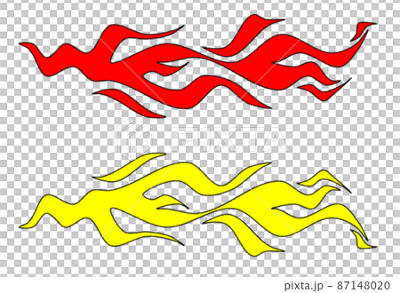 焼き尽くす程に高温で燃焼する炎イラストのイラスト素材 焼き尽くす程に高温で燃焼する炎イラストのイラスト素材