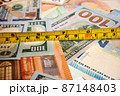Inch Meter Tape - Photo on Cash Banknotes 87148403