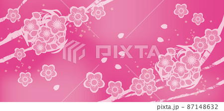 優しい 可愛い 桜の背景イラスト 優しい 可愛い 桜の背景イラスト 87148632