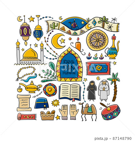 Ramadan Kareem. Greeting Card design Ramadan Kareem. Greeting Card design 87148790