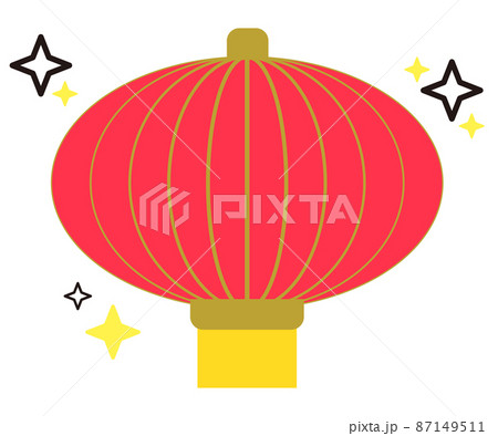 中国 提灯 春節のイラスト素材