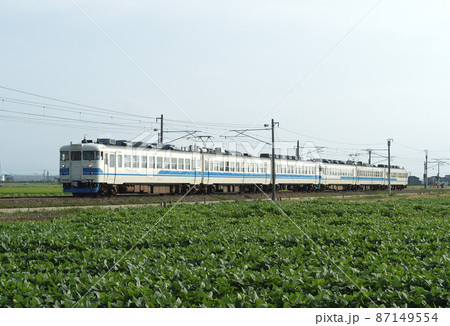 北陸本線 美川-加賀笠間 JR西日本 475系 A04+A07編成(金沢) 北陸本線 美川-加賀笠間 JR西日本 475系 A04+A07編成(金沢) 87149554