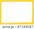 黄色い絵具フレーム素材 87149587