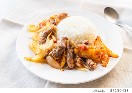 ペルー料理 ロモサルタード ペルー料理 ロモサルタード 87150453