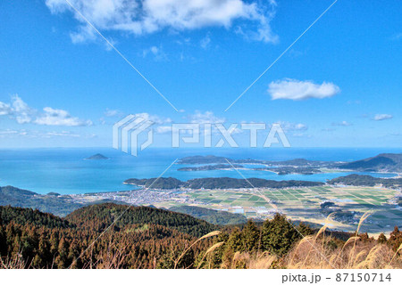 冬の糸島 波呂展望台8 スギ花粉 冬の糸島 波呂展望台8 スギ花粉 87150714