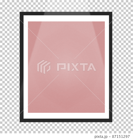 Illuminated picture frame without pictures displayed in the exhibition 87151297