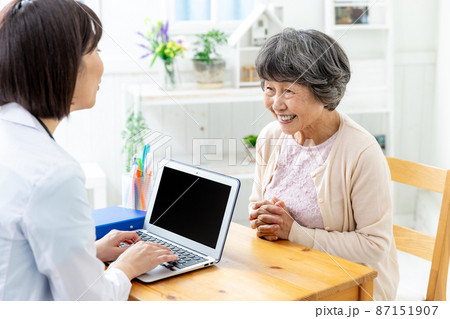 女医 シニア 診察 女医 シニア 診察 87151907