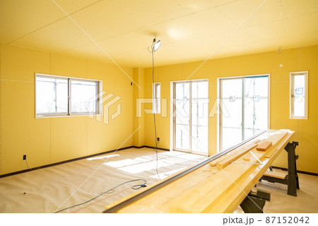 戸建て新築住宅の建設工事 室内内装 戸建て新築住宅の建設工事 室内内装 87152042