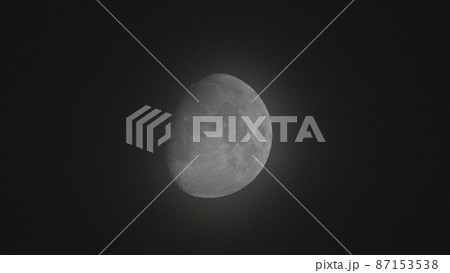 Half Moon Background being Earth's only permanent natural satellite Half Moon Background being Earth's only permanent natural satellite 87153538