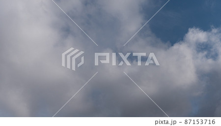 Time lapse of flying clouds nature background no birds, no flicker 87153716