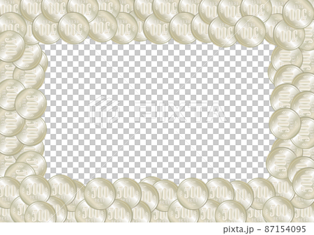 500 yen coin illustration frame transparent material 500 yen coin illustration frame transparent material 87154095
