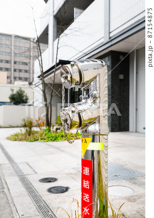 ビル屋外消火栓設備　縦スタンド型送水口 87154875