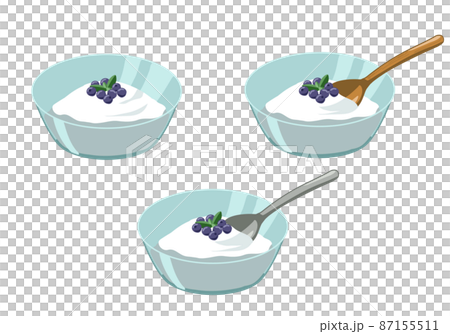 Yogurt blueberry without line 87155511