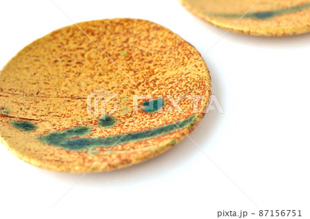 黄瀬戸の菓子皿 87156751