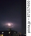 雷と都会の夜空 87157400