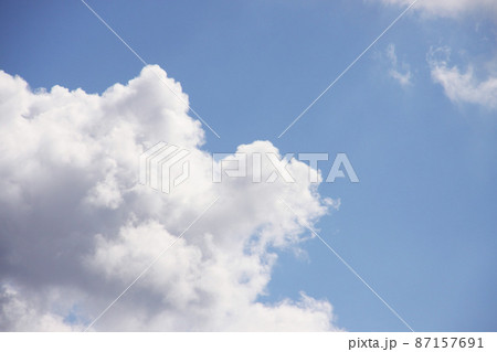 サンパウロの夏の雲と青空 ブラジル サンパウロの夏の雲と青空 ブラジル 87157691