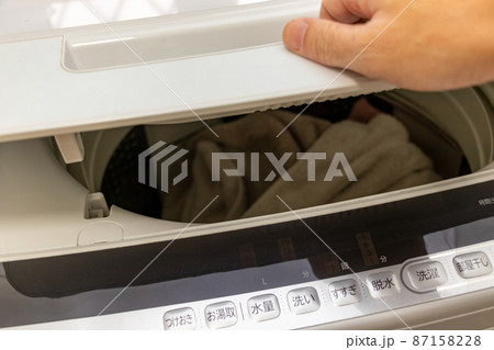 洗濯機の蓋を手で開ける 洗濯機の蓋を手で開ける 87158228