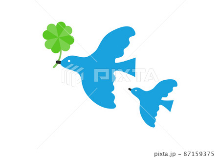 イルミネーション モチーフ 鳩 青い鳥 ブルー 四つ葉 クローバー 屋外