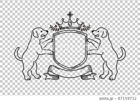 Dog emblem _ blank Dog emblem _ blank 87159712