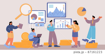 People work with business analytic data People work with business analytic data 87161223