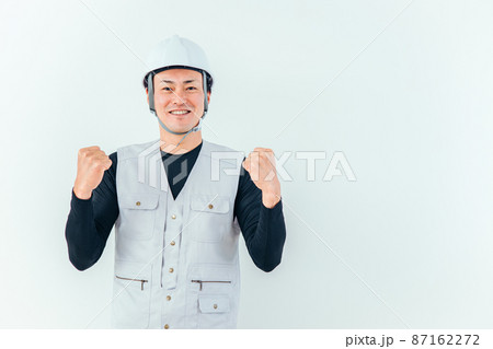 大工・職人(ガッツポーズ) 大工・職人(ガッツポーズ) 87162272