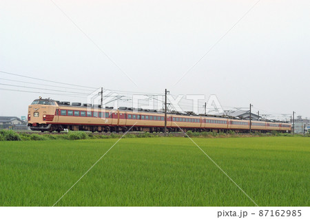 北陸本線 野々市-松任 JR西日本 485系 K02改編成(金沢) 回送 北陸本線 野々市-松任 JR西日本 485系 K02改編成(金沢) 回送 87162985