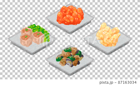 插圖素材:手工中式小菜套裝 插圖素材:手工中式小菜套裝 87163034