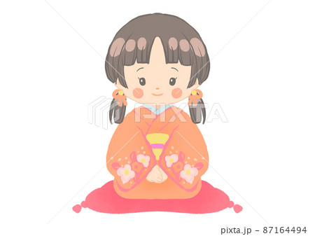 着物の女の子 87164494