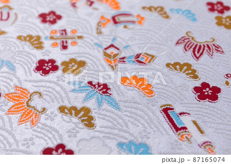 友禅和紙　箔強め　ボケあり 87165074