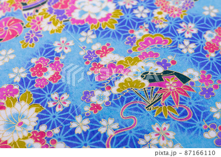 友禅和紙のup ボケあり 87166110