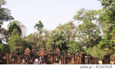 カンボジア、シェムリアップのバンテアイスレイ。 カンボジア、シェムリアップのバンテアイスレイ。 87167639