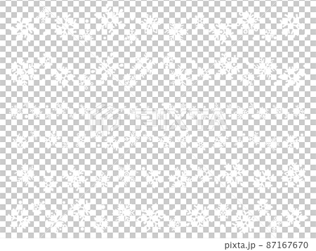 White snowflake line set 87167670