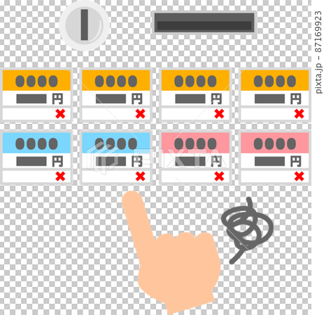 売り切ればかりの自動販売機 87169923