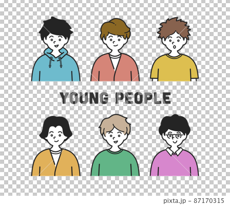 個性豊かな若者の男の子たち 個性豊かな若者の男の子たち 87170315