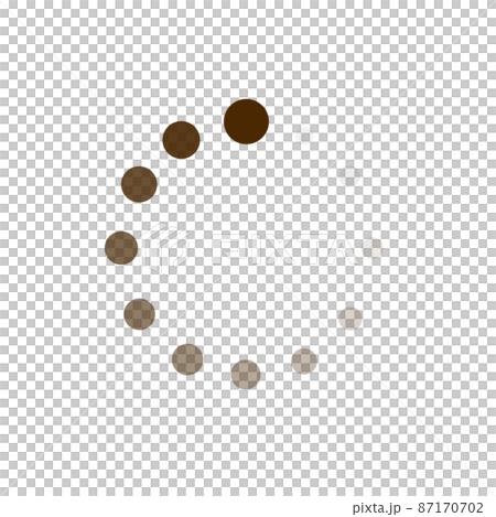 考え中、読み込み中、保存中、処理中のアイコン。「しばらくお待ち下さい」 87170702