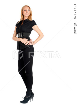 Portrait of beautiful blonde woman 87171491