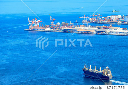 火の山公園展望台から見た景色 山口県下関市 火の山公園展望台から見た景色 山口県下関市 87171726