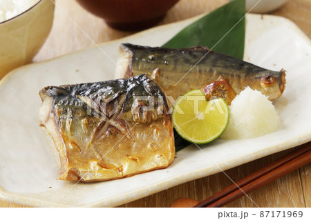 焼いた塩鯖 87171969
