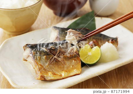 焼いた塩鯖 87171994