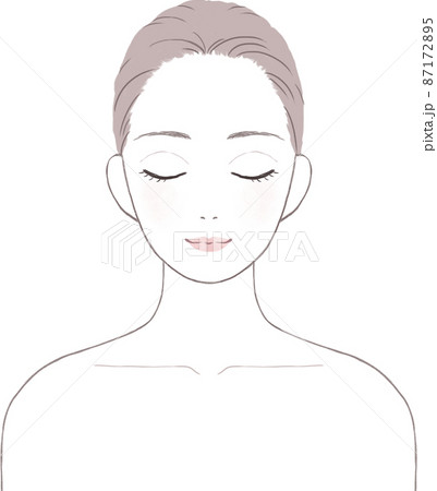 スキンケアをする女性 87172895