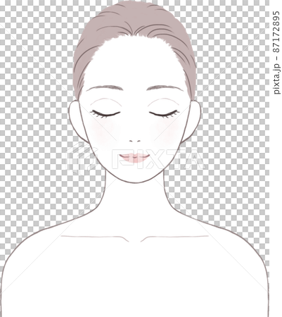 スキンケアをする女性 87172895