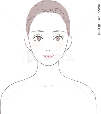 スキンケアをする女性 スキンケアをする女性 87172896