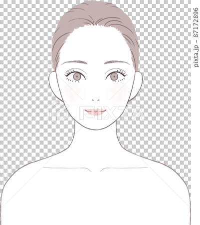 スキンケアをする女性 スキンケアをする女性 87172896