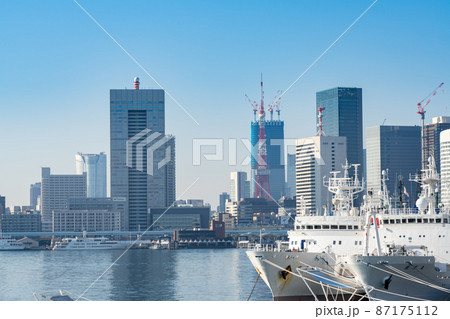東京タワーが見える東京都市風景 87175112