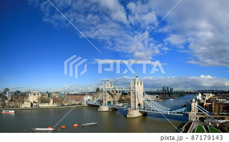 Tower bridge panorama Tower bridge panorama 87179143