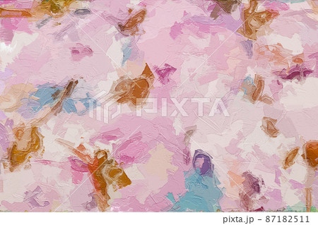 Abstract beautiful oil painting flowers Abstract beautiful oil painting flowers 87182511