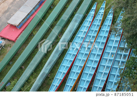 a Close up Dragon Boats at the coast 8 Oct 2005 87185051