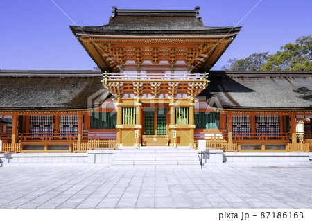 全国の八幡宮の総本社である宇佐神宮(大分県宇佐市) 全国の八幡宮の総本社である宇佐神宮(大分県宇佐市) 87186163