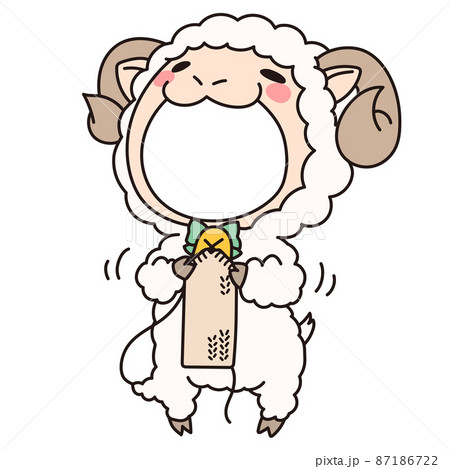 羊の着ぐるみのフォトフレーム 羊の着ぐるみのフォトフレーム 87186722