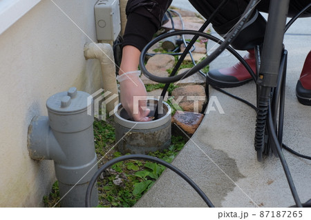 配管の掃除　汚水　洗浄　点検口 87187265